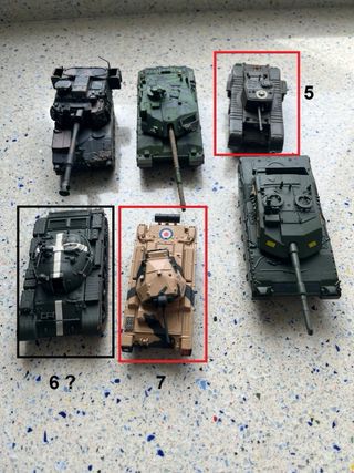 Tanques miniatura coleccionables