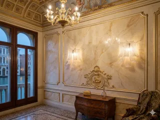 Coppia Applique 10 Vetri Murano Graniglia