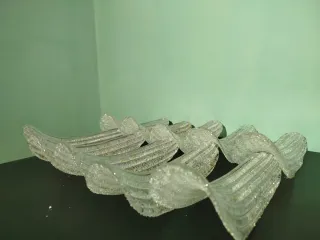 Coppia Applique 10 Vetri Murano Graniglia