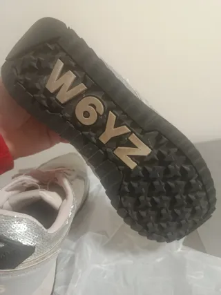 Sneakers W6YZ donna glitter rosa argento