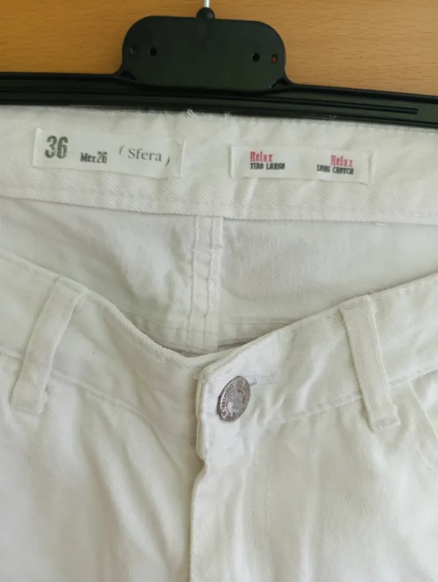 Vaqueros Sfera rotos blancos Talla 36