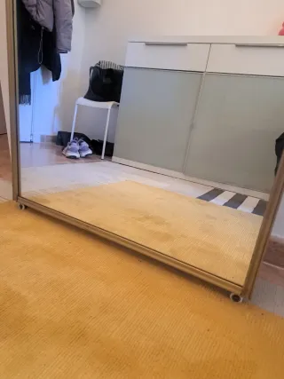 Espejo vintage dorado