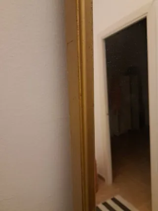 Espejo vintage dorado