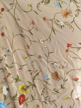 Mantón de Manila bordado floral