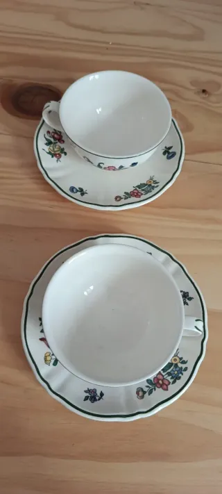 Tazze e piatti Villeroy & Boch floreali