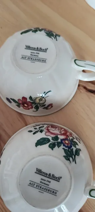 Tazze e piatti Villeroy & Boch floreali