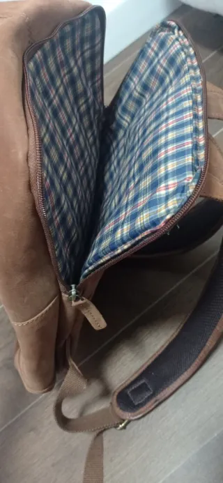 Mochila Piel Vintage Marrón