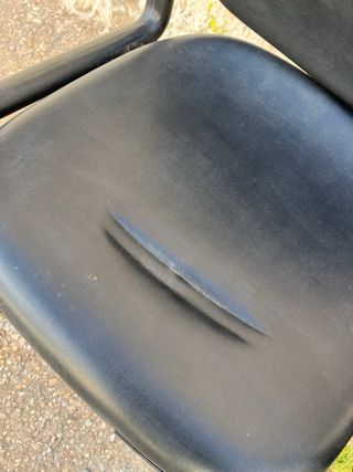 Sillas de cuero negras (2 unidades)