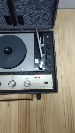 Giradischi Invicta Vintage Valigia Nera Dorato