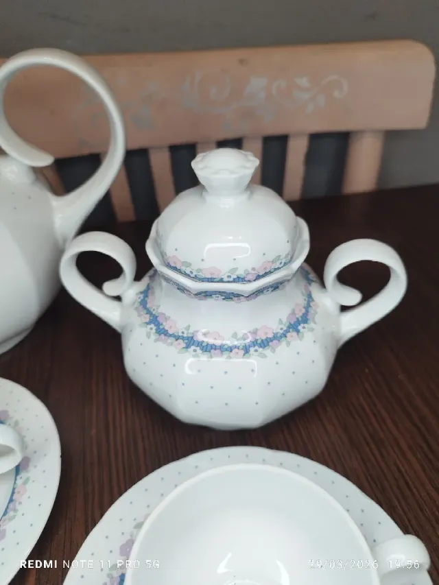 Juego de café VINTAGE SANTA CLARA Porcelana