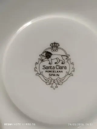 Juego de café VINTAGE SANTA CLARA Porcelana