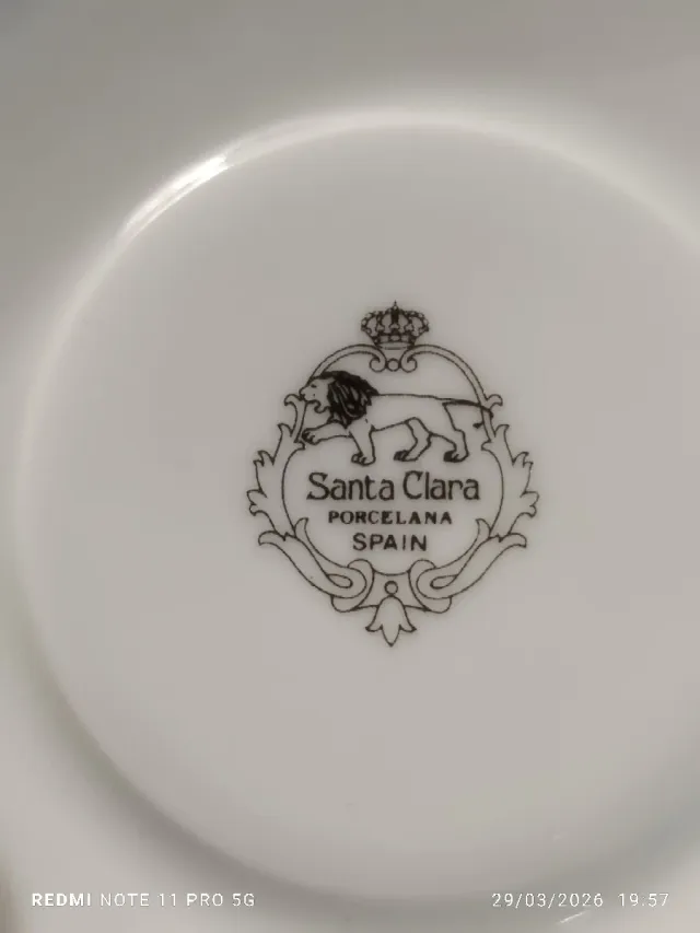 Juego de café VINTAGE SANTA CLARA Porcelana