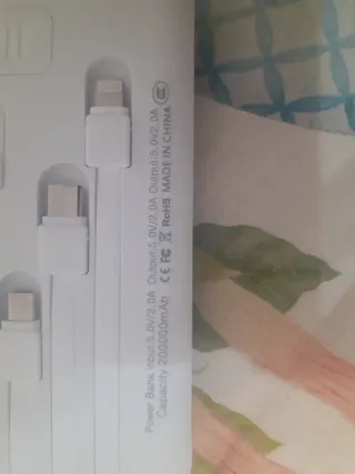 Batería Externa Solar 200000 mAh