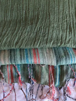 Lenço estampado floral verão