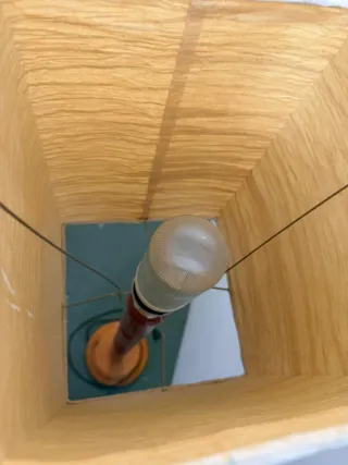 Lámpara de pie madera