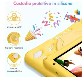 Tablet Bambini 7 Pollici Guscio Giallo