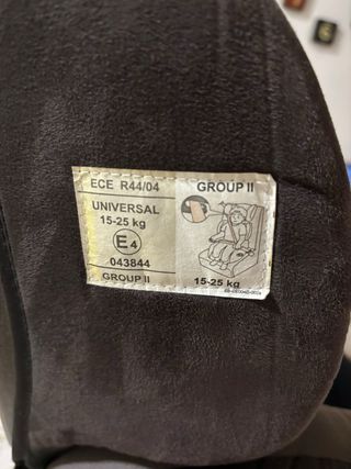 Silla universal coche Piku 15kg a 25 kg