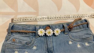 Falda tejana niña flores 134 cm