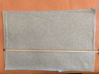 Poncho lana azul suave abierto talla única