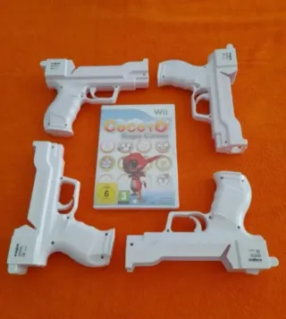 NUEVO. Juego Wii Cocoto Circus + 4 pistolas