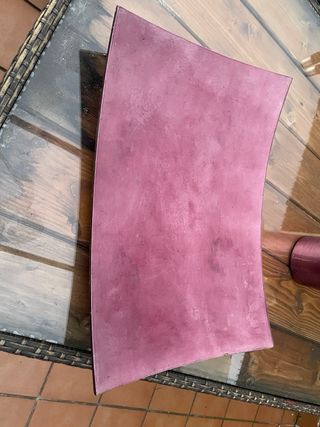 Conjunto jarron y plato de diseño vintage morado