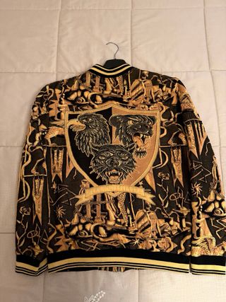 Zara Bomber Jacket Fantasia Oro Nero