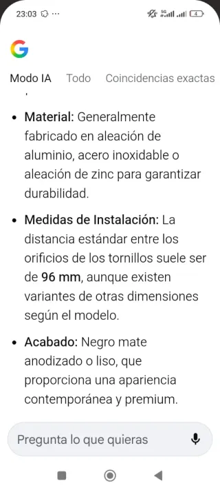 Maneta de puerta negra