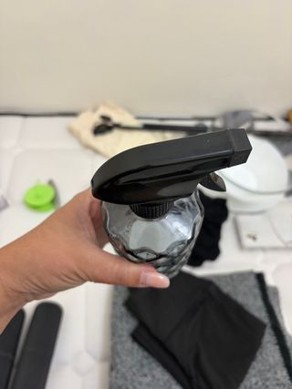 Botella spray cristal lujo diseño rombos