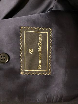 Chaqueta cruzada hombre azul marino