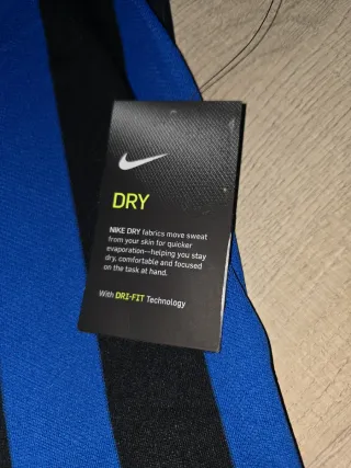 Camiseta Nike Dri-Fit Rayas Azul y Negra