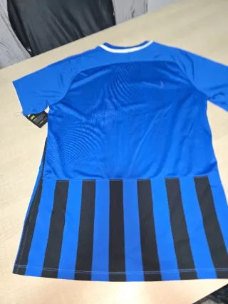 Camiseta Nike Dri-Fit Rayas Azul y Negra