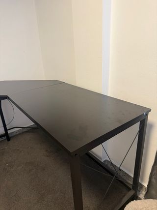Escritorio esquinero negro
