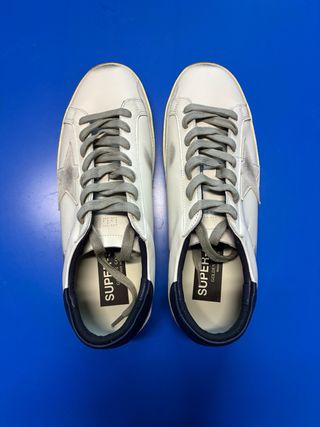 Zapatillas Golden Goose grises,blancas y azules