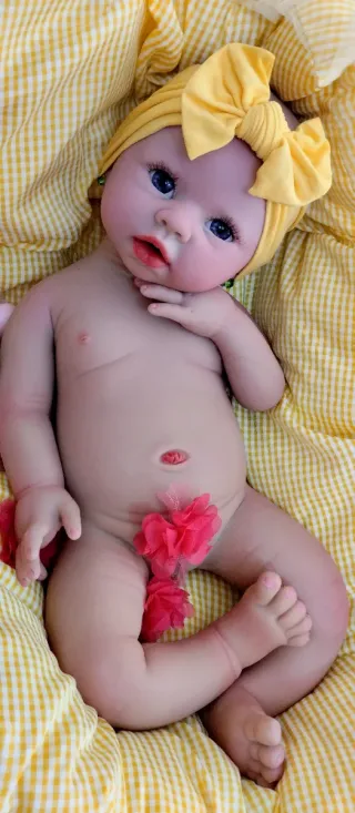 Bebé Reborn Silicona Completa 50 cm. ARTESANAL