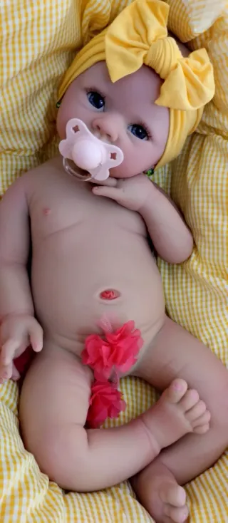 Bebé Reborn Silicona Completa 50 cm. ARTESANAL