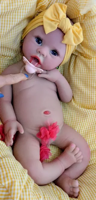 Bebé Reborn Silicona Completa 50 cm. ARTESANAL