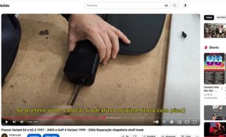 Reparação Cortina chapeleira Passat B5/B5.5 Golf4