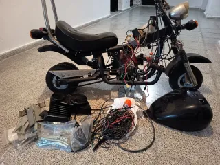 Mini Moto Moped Negra