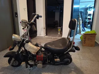 Mini Moto Moped Negra
