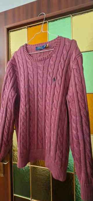 Polo Ralph Lauren Suéter Rosa Cable Knit