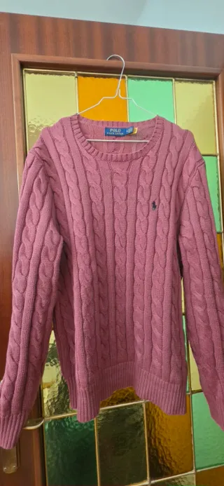 Polo Ralph Lauren Suéter Rosa Cable Knit