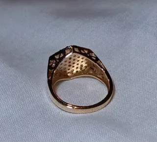 Anillo Oro 14k Diamantes Naturales Junie Cocktail