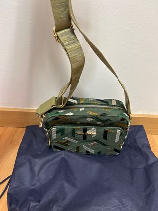 Bolso Tommy Hilfiger verde estampado