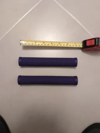 Puños morados manillar bicicleta largos