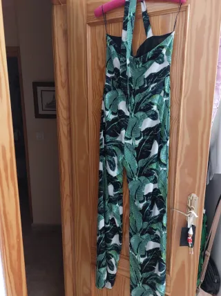 Mono estampado hojas tropicales