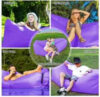 Sofá Hinchable Playa/Terraza Azul (2 unidades x2)