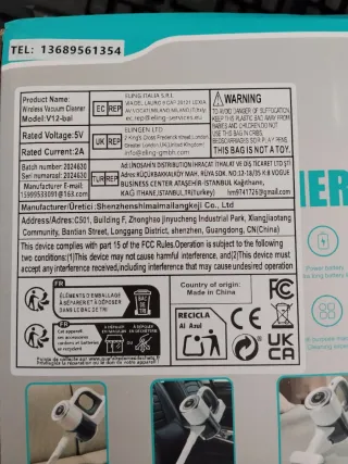 Aspiradora Inalámbrica Potente 40000 RPM