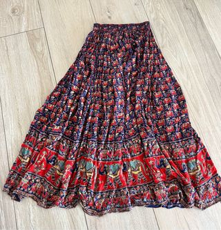 Falda Larga Boho Estampada