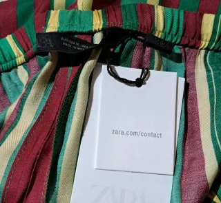 Pantalón Zara rayas multicolor