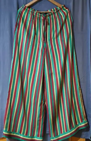 Pantalón Zara rayas multicolor